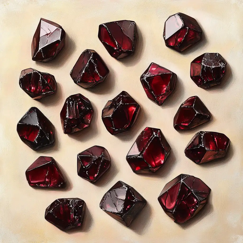 Indian garnet gemstone image